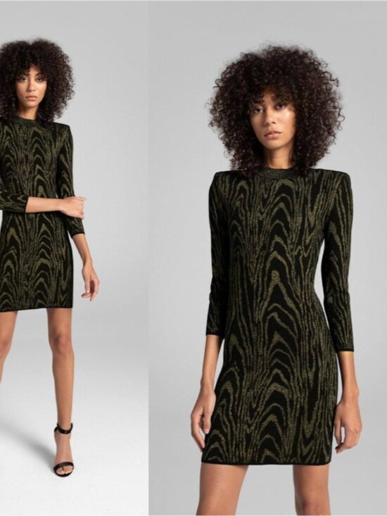 A.L.C. Dresses & Skirts - ALC ZIGGY METALLIC CREW NECKLINE SHEATH DRESS 0542